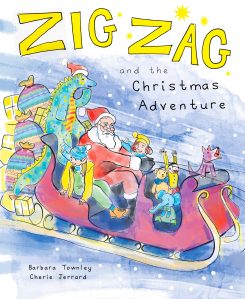 Zig Zag with Santa in his sleigh